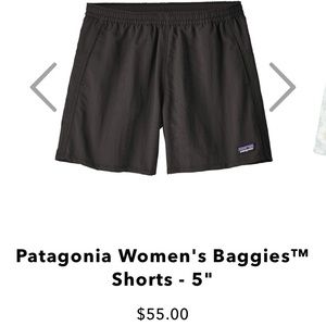 Patagonia women’s baggies shorts-black